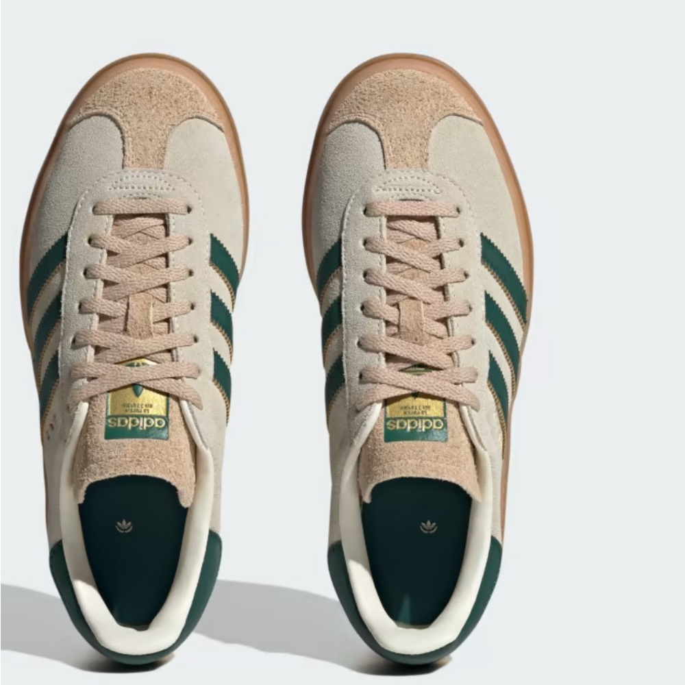 Adidas Gazelle Beige and Green